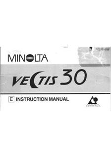 Minolta Vectis 30 manual. Camera Instructions.